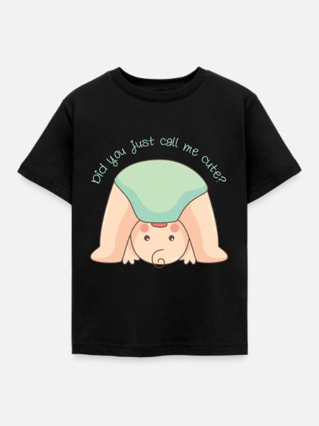 BABY CALL - Kinder T-Shirt - Schwarz