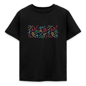 Streamers - Kids' T-Shirt - black - Front - AI Model Kid Female (0cm)