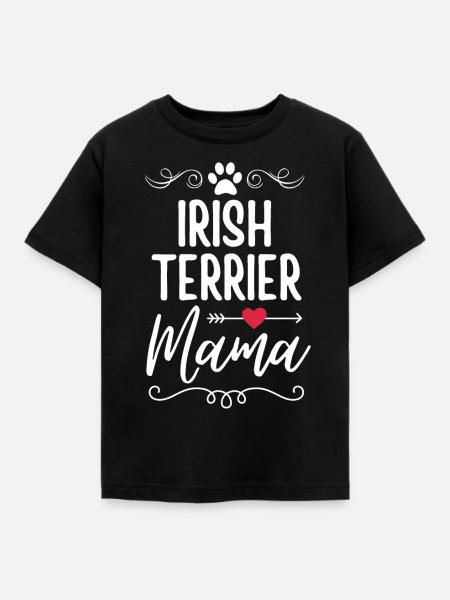 Irish-Terrier Mama - Kinder T-Shirt - Schwarz