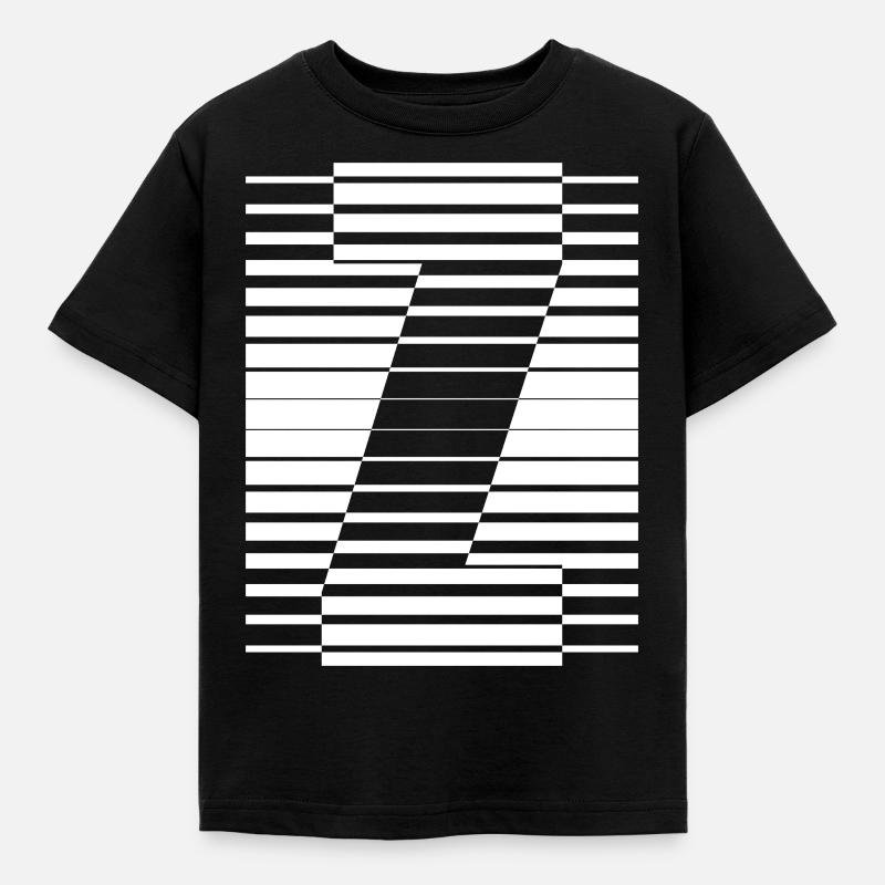 INITIAL Z - Kids' T-Shirt - black