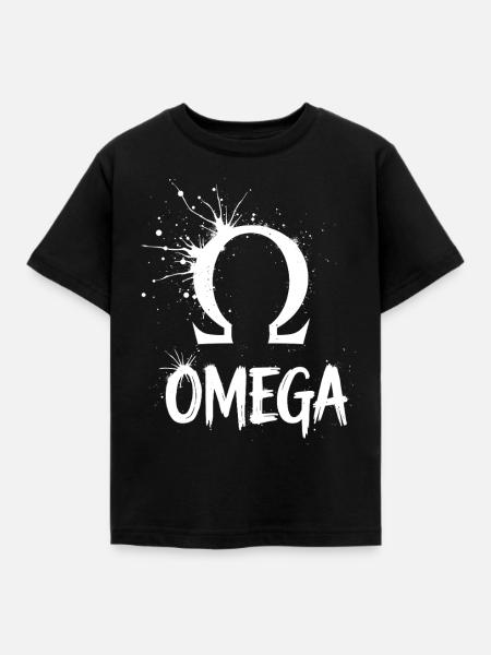 Omega Symbol Splash - Kinder T-Shirt - Schwarz