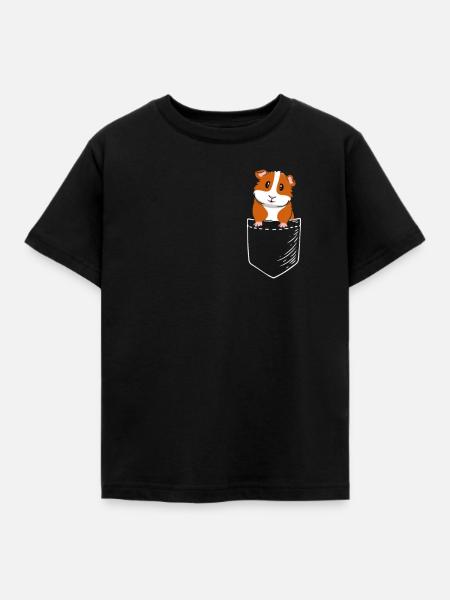 Meerschweinchen - Kinder T-Shirt - Schwarz