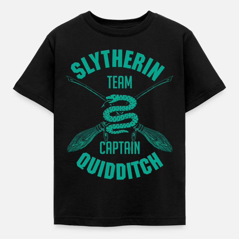 Harry Potter Emblème Serpentard Quidditch - T-shirt Enfant - noir