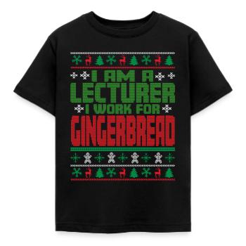 Dozent Weihnachten Spruch - Kinder T-Shirt - Schwarz - Vorne - AI Model Kid Female (0cm)