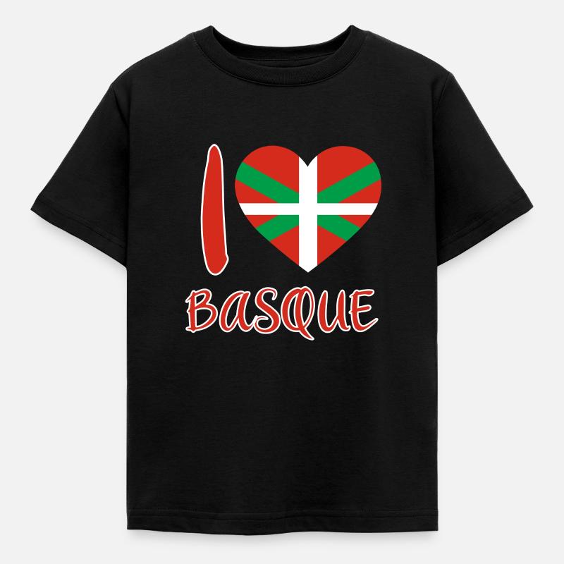 Pays Basque Drapeau Basque - T-shirt Enfant - noir
