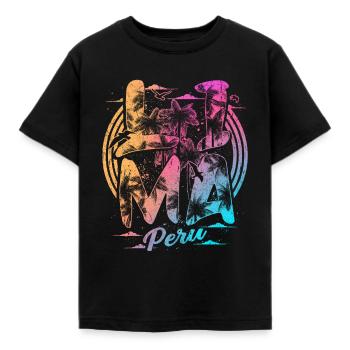 Lima Peru Souvenir Holidays - Kids' T-Shirt - black - Front - AI Model Kid Female (0cm)
