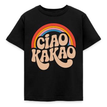 Ciao Kakao - Kinder T-Shirt - Schwarz - Vorne - AI Model Kid Female (0cm)