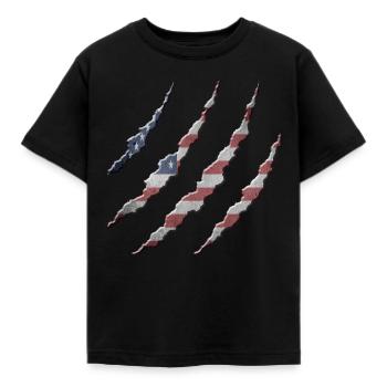Amérique - T-shirt Enfant - noir - Devant - AI Model Kid Female (0cm)
