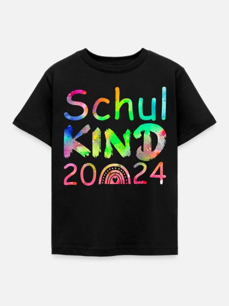 Schulkind 2024 - Kinder T-Shirt - Schwarz