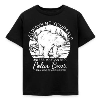 Cadeau polaire ours polaire ours polaire - T-shirt Enfant - noir - Devant - AI Model Kid Female (0cm)