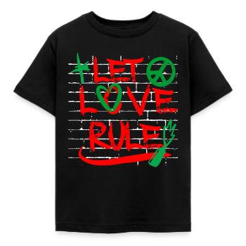 Laissez aimer la conception de règles - T-shirt Enfant - noir - Devant - AI Model Kid Female (0cm)