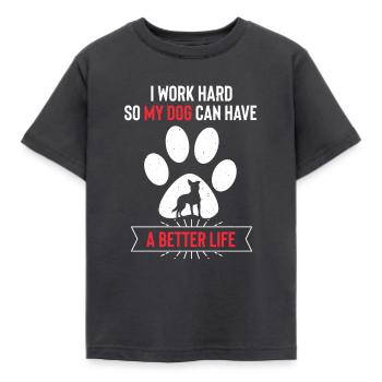 Australian Cattle Dog - Kids' T-Shirt - dark grey - Front - AI Model Kid Female (0cm)