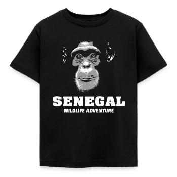 Sénégal - Chimpanzés - T-shirt Enfant - noir - Devant - AI Model Kid Female (0cm)