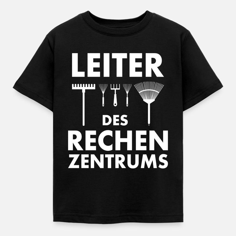 Leiter des Rechenzentrums Garten Gärtner Geschenk - Kinder T-Shirt - Schwarz
