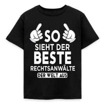 Rechtsanwälte Spruch - Kinder T-Shirt - Schwarz - Vorne - AI Model Kid Female (0cm)