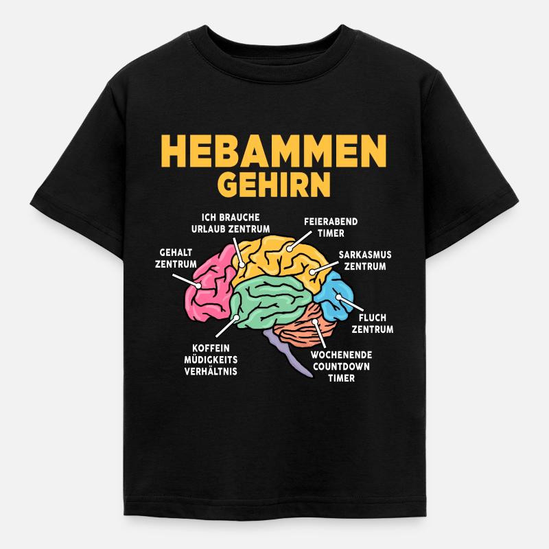 Hebammen - Kinder T-Shirt - Schwarz