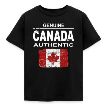 Kanada - Maple Leaf - Canada - T-shirt Enfant - noir - Devant - AI Model Kid Female (0cm)