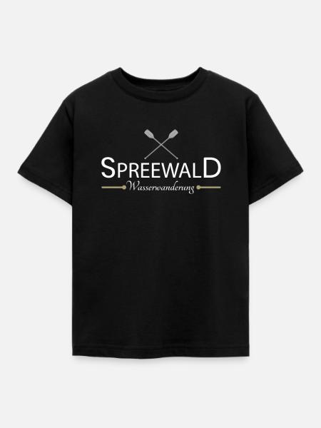 Spreewald Wasserwanderung - Kinder T-Shirt - Schwarz