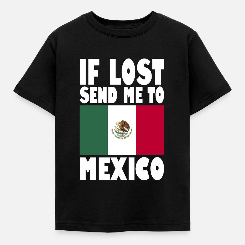 Drapeau du Mexique - T-shirt Enfant - noir