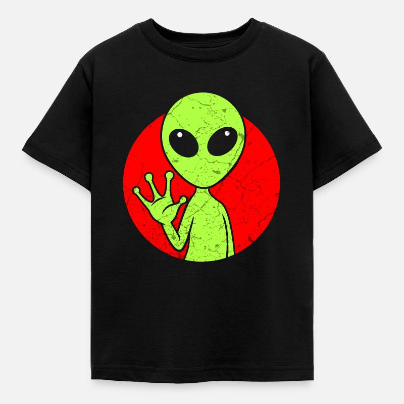 Alien - Kinder T-Shirt - Schwarz