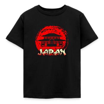 Japon Japonais Japonais - T-shirt Enfant - noir - Devant - AI Model Kid Female (0cm)