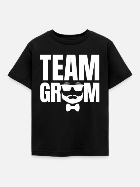 Team Bräutigam - Kinder T-Shirt - Schwarz