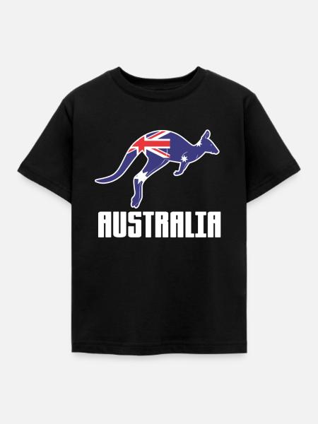 Australien - Kinder T-Shirt - Schwarz