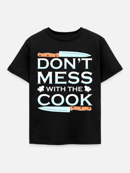 Koch Köchin Kochen - Kinder T-Shirt - Schwarz