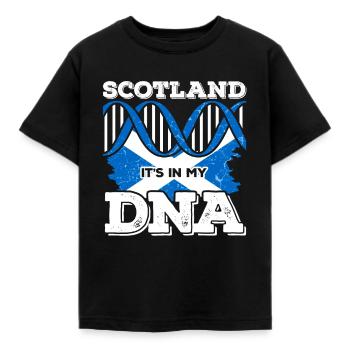 ADN écossais - T-shirt Enfant - noir - Devant - AI Model Kid Female (0cm)