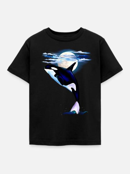 MOONSHINE ORCA - Kinder T-Shirt - Schwarz