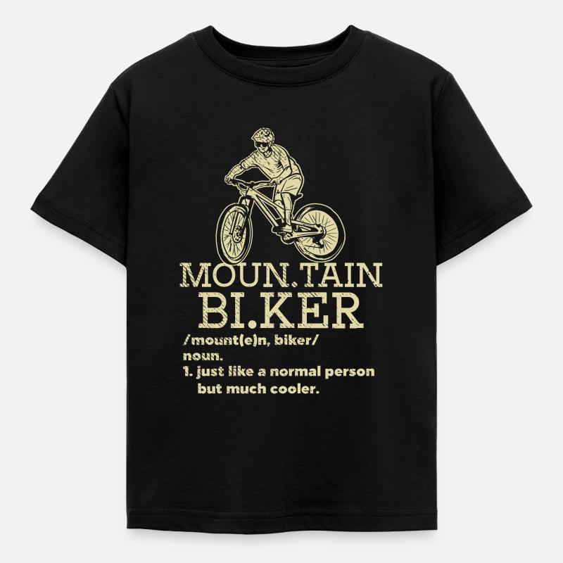 Trailfahrer - Kinder T-Shirt - Schwarz