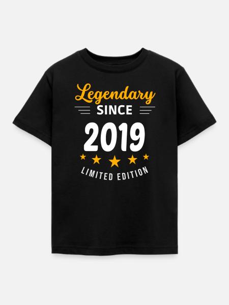 Legendär seit 2019 - Kinder T-Shirt - Schwarz