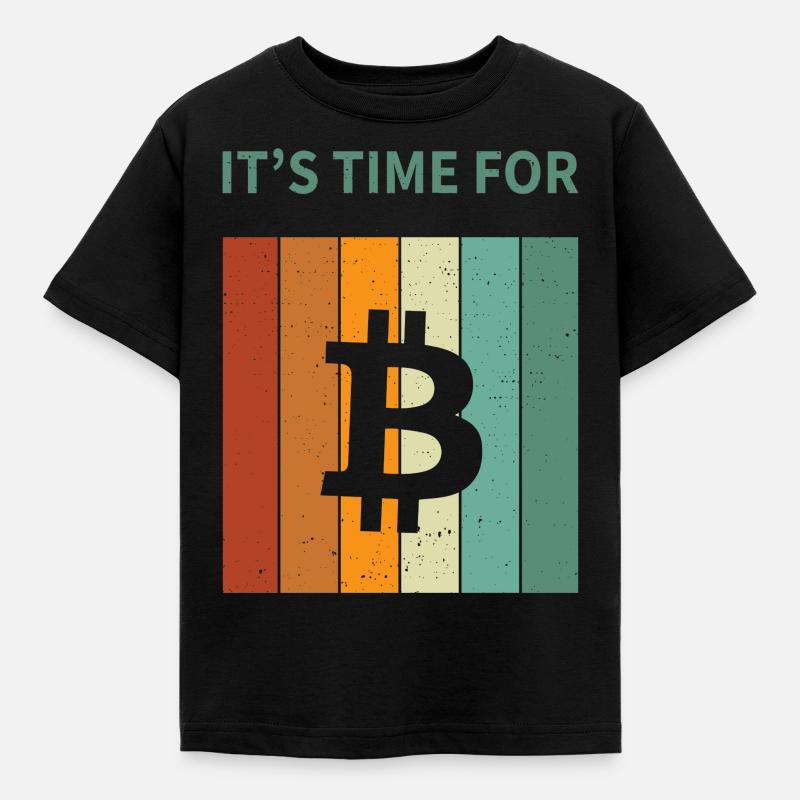 Bitcoin - Kids' T-Shirt - black