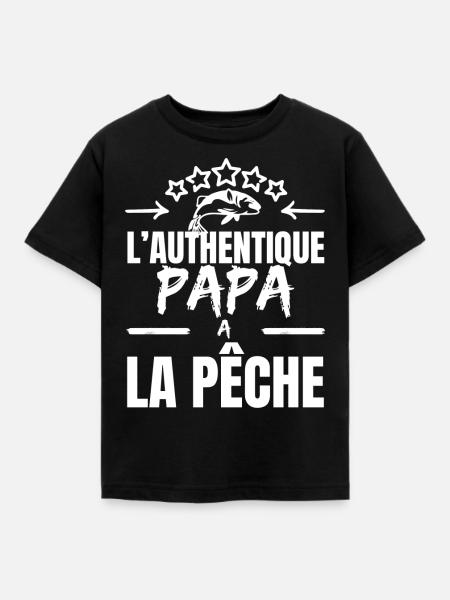 DER AUTHENTISCHE VATER - Kinder T-Shirt - Schwarz