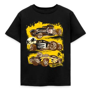 Hot Wheels Hot Rod - Kinder T-Shirt - Schwarz - Vorne - AI Model Kid Female (0cm)