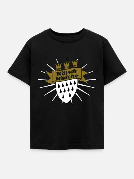 Kölsch Mädche - Kinder T-Shirt - Schwarz