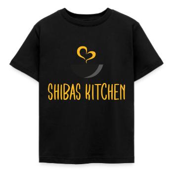 Shibas Kitchen - Einfache orientalische Rezepte - Kinder T-Shirt - Schwarz - Vorne - AI Model Kid Female (0cm)