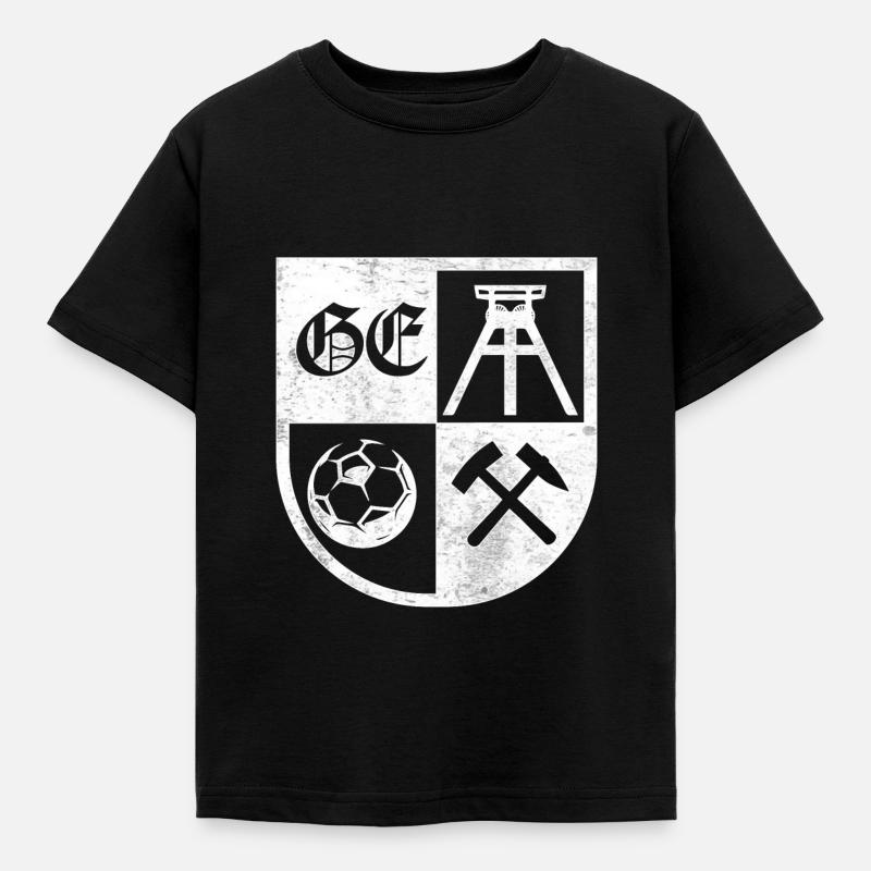 Gelsenkirchen Wappen - Kinder T-Shirt - Schwarz