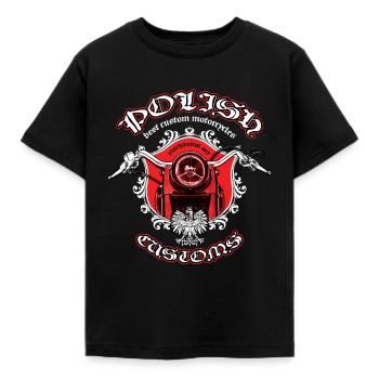 Modèle de moto Douanes polonaises - T-shirt Enfant - noir - Devant - AI Model Kid Female (0cm)