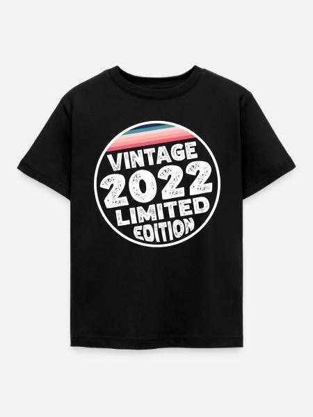 Vintage 2022 Babies Baby Shower Kids Shower - Kids' T-Shirt - black