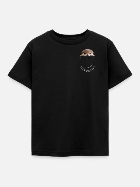 Otter - Kinder T-Shirt - Schwarz