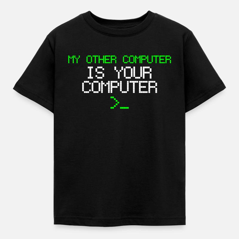 Hacker - Kinder T-Shirt - Schwarz