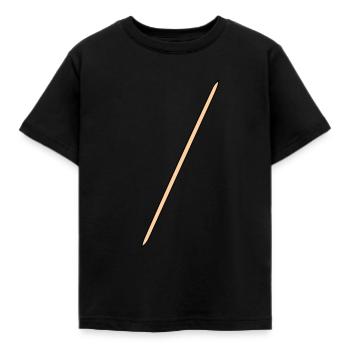 Zahnstocher - Kinder T-Shirt - Schwarz - Vorne - AI Model Kid Female (0cm)