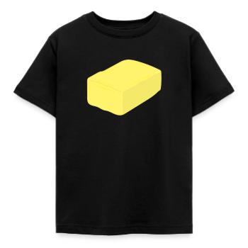 beurre - T-shirt Enfant - noir - Devant - AI Model Kid Female (0cm)