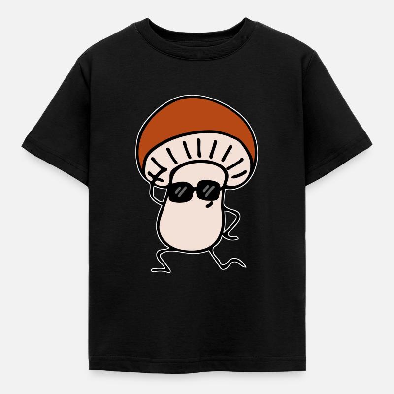 Champignon - T-shirt Enfant - noir