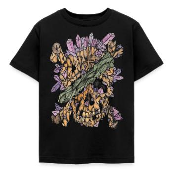 Crystal Pirate Crane Color - Kids' T-Shirt - black - Front - AI Model Kid Female (0cm)