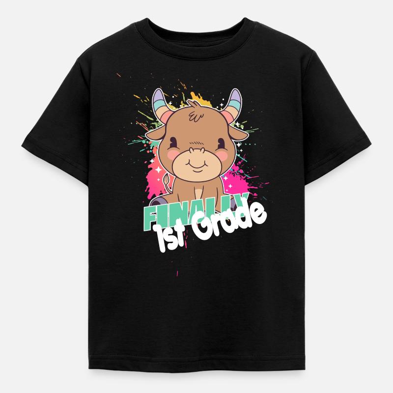 Finally 1st Grade, First Grader - Kinder T-Shirt - Schwarz