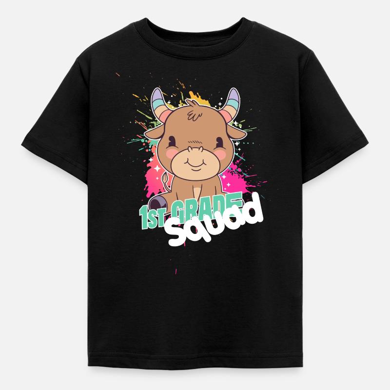 Finally 1st Grade, First Grader - Kids' T-Shirt - black