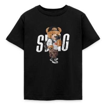 Teddybär - Kinder T-Shirt - Schwarz - Vorne - AI Model Kid Female (0cm)