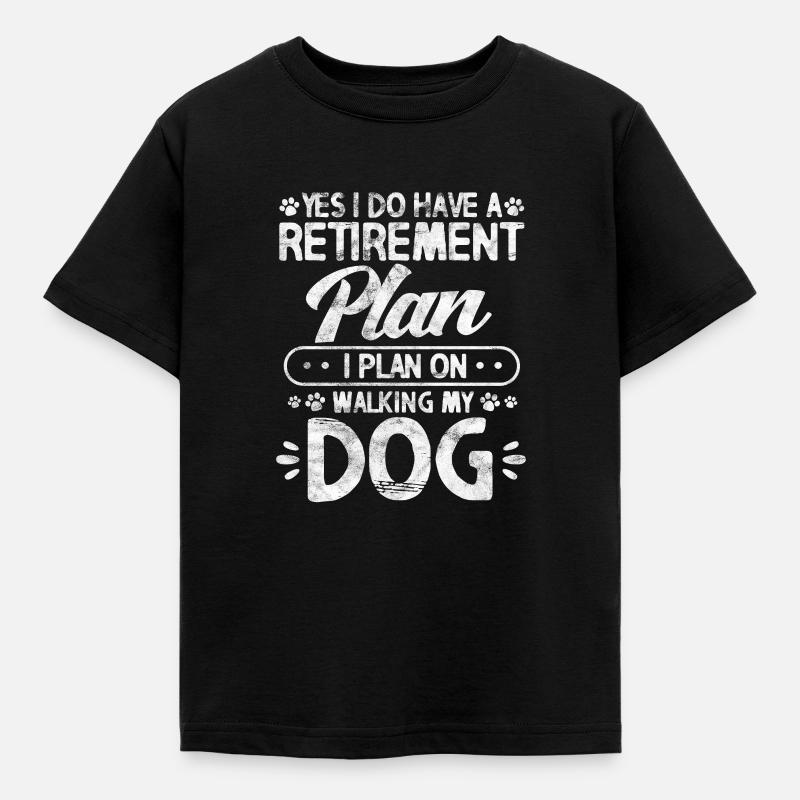 Ruhestand Opa Haustier - Kinder T-Shirt - Schwarz